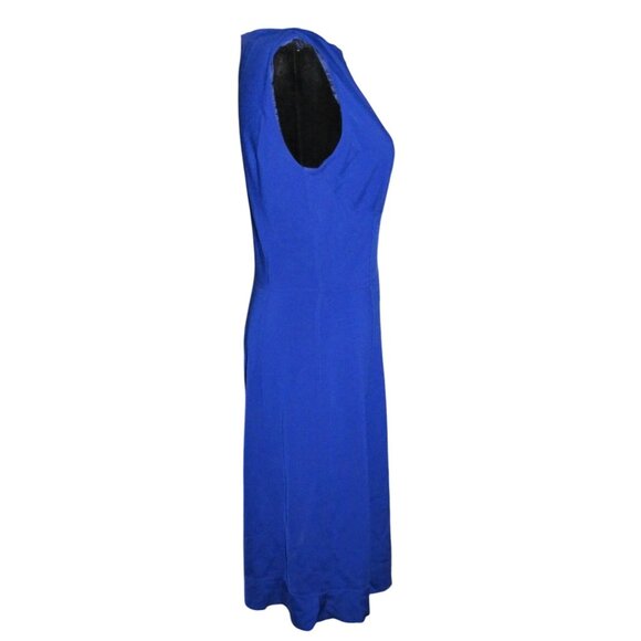 ELIE TAHARI Cobalt Blue Marley Silk Sheath Dress sz 6 MSRP $348 Gorgeous dress! - Picture 3 of 8